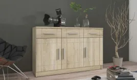 komoda-paris-103-cm-dab-sonoma-3-szuflady-3-drzwi