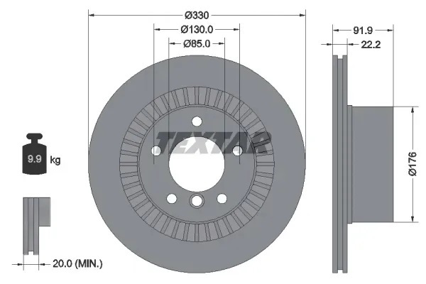 tarcza-hamulcowa-textar-92266625-numery-katalogowe-zamiennikow-ashika-61-00-0140