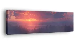 obraz-na-plotnie-145x45-m2p-las-19-canvas-wzory