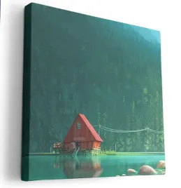 obraz-na-plotnie-80x80-m2p-las-17-canvas-wzory