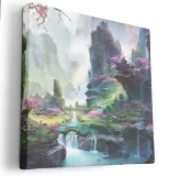 obraz-na-plotnie-80x80-m2p-las-14-canvas-wzory