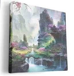 obraz-na-plotnie-80x80-m2p-las-14-canvas-wzory