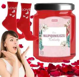 prezent-skarpetki-w-sloiku-dzien-kobiet-roz-35-38-najpiekniejsza-kobieta