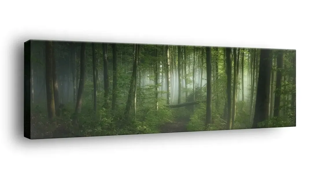 obraz-na-plotnie-145x45-m2p-las-06-canvas-wzory
