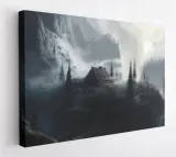 obraz-na-plotnie-60x40m2p-las-13-canvas-wzory