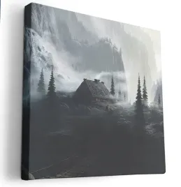 obraz-na-plotnie-80x80-m2p-las-13-canvas-wzory
