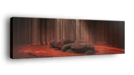 obraz-na-plotnie-145x45-m2p-las-18-canvas-wzory