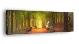 obraz-na-plotnie-145x45-m2p-las-02-canvas-wzory