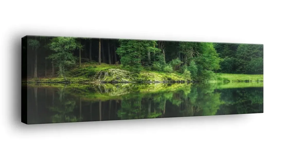 obraz-na-plotnie-145x45-m2p-las-05-canvas-wzory