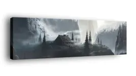 obraz-na-plotnie-145x45-m2p-las-13-canvas-wzory