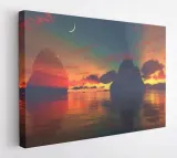 obraz-na-plotnie-100x75-m2p-morze-05-canvas-wzory
