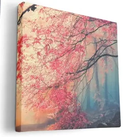 obraz-na-plotnie-40x40-m2p-las-09-canvas-wzory
