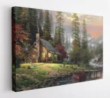 obraz-na-plotnie-100x75-m2p-las-16-canvas-wzory