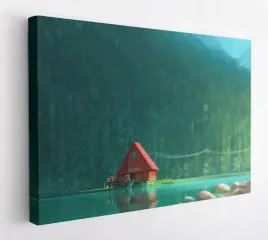 obraz-na-plotnie-100x75-m2p-las-17-canvas-wzory
