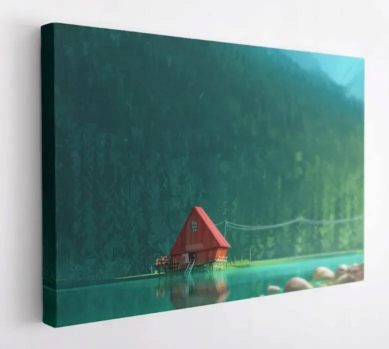 obraz-na-plotnie-100x75-m2p-las-17-canvas-wzory