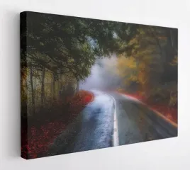 obraz-na-plotnie-100x75-m2p-las-04-canvas-wzory