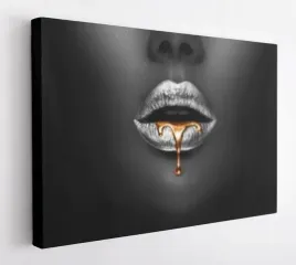 obraz-na-plotnie-100x75-m2p-zlote-usta-05-canvas