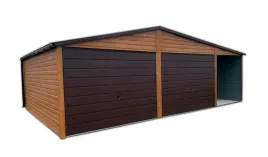 garaz-blaszany-dwustanowiskowy-8x6-wiata-drewnopodobny-premium