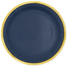 talerzyki-talerze-talerzyk-papierowy-granatowy-classic-gold-18cm-zestaw-6sz