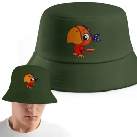 zielony-kapelusz-bucket-hat-mlodziezowy-mem-prezent-imp-ptaki-03