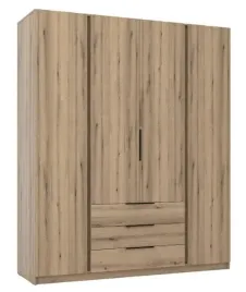szafa-kaja-4-drzwi-3-szuflady-200cm-polki-drazek-kolor-dab-evoke