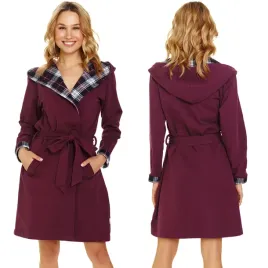 doctor-nap-sww-7106-burgundowy-bawelna-czerwony-s-nocna-szlafrok