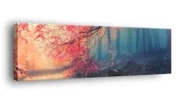 obraz-na-plotnie-145x45-m2p-las-09-canvas-wzory
