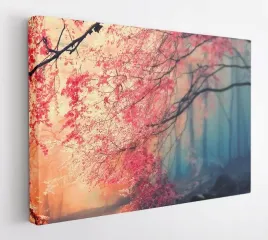 obraz-na-plotnie-100x75-m2p-las-09-canvas-wzory