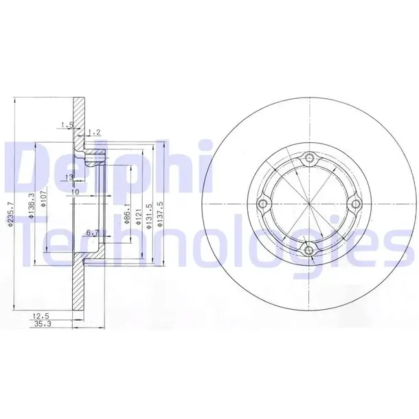 tarcza-hamulcowa-delphi-bg3551-producent-czesci-delphi