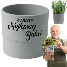 oslonka-doniczki-z-napisem-dla-babci-09-szary-prezent-na-urodziny-imieniny