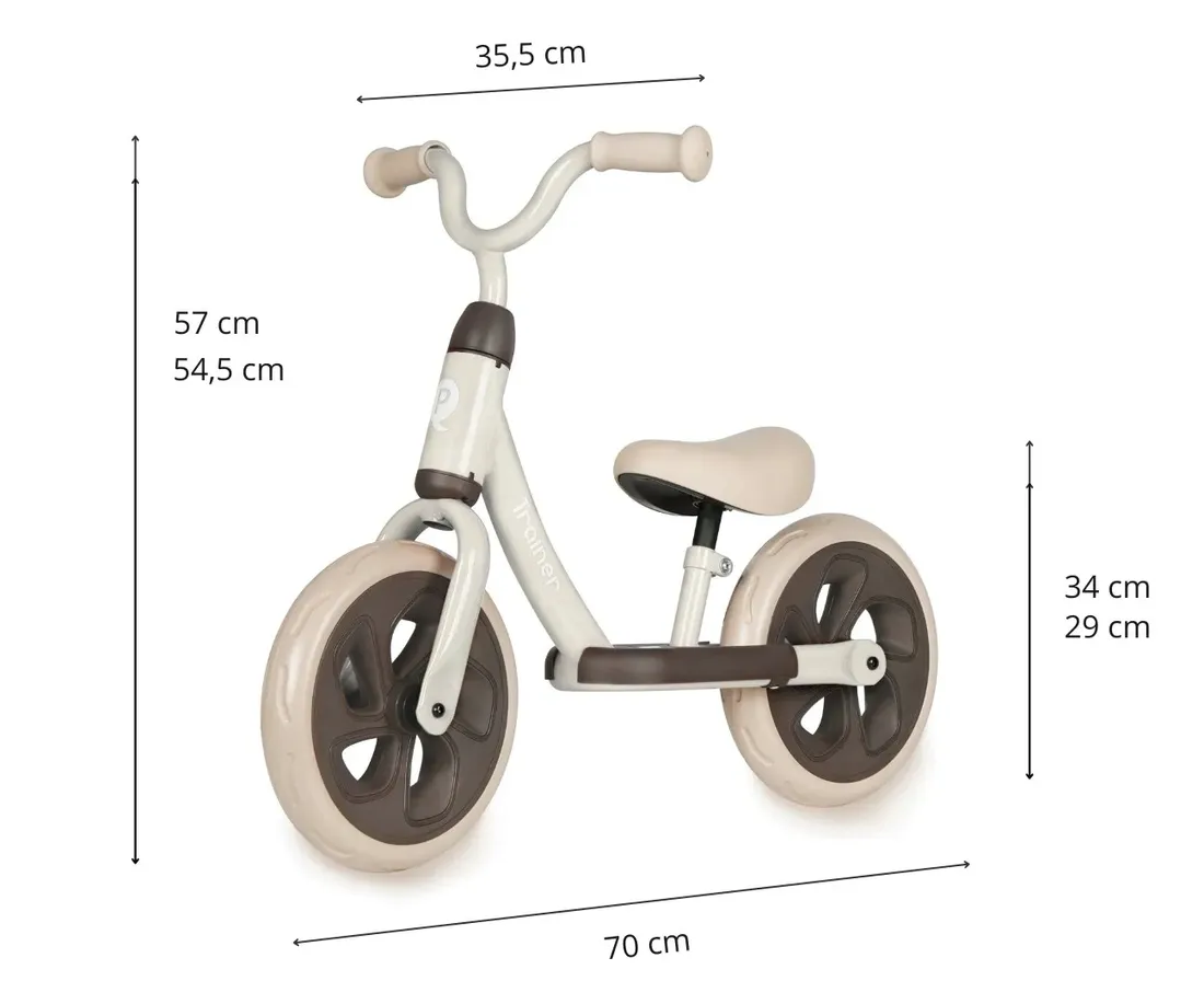 qplay-rowerek-biegowy-trainer-beige-stan-nowy