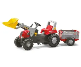 rolly-toys-811397-traktor-rolly-junior-rt-z-przyczepa-i-lyzka-czerwony