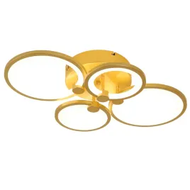 lampa-sufitowa-wiszaca-zyrandol-led-zlota-pilot
