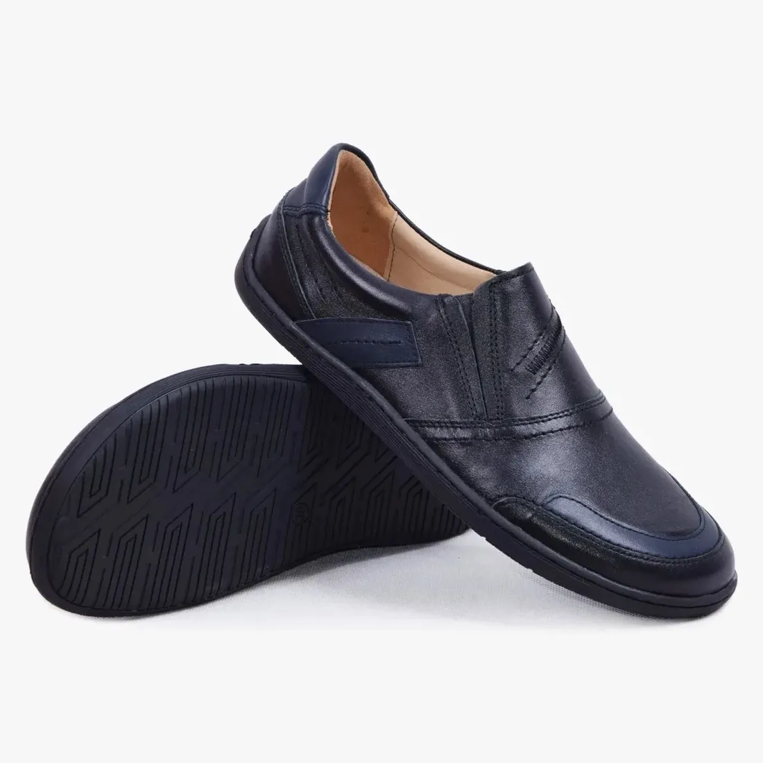 buty-damskie-barefoot-wsuwane-skorzane-szerokie-tegie-czarne-kampol-38-stan-nowy