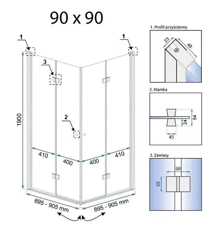 kabina-fold-n2-chrom-80x80-rea-stan-nowy