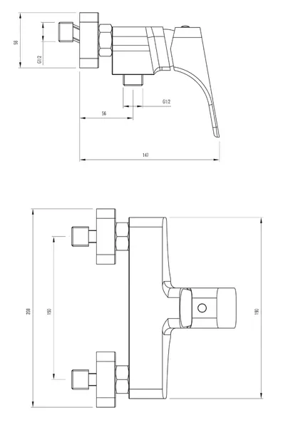 bateria-prysznicowa-scienna-linia-bateria-prysznicowa