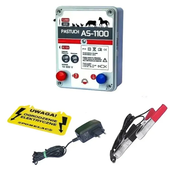 PASTUCH ELEKTRYCZNY KOMPLETNY - BYDŁO KONIE PSY PRODUKT POLSKI