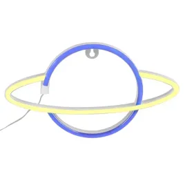 kinkiet-scienny-led-dla-dzieci-neonowy-bialy-planeta-niebieska-usb-a-polux