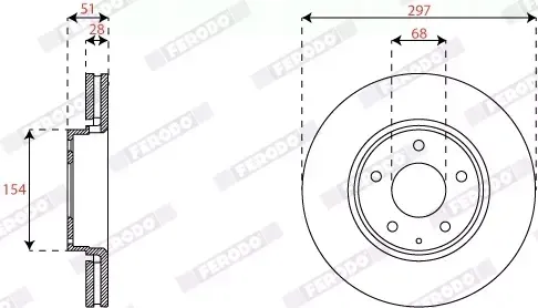 tarcza-hamulcowa-ferodo-ddf2849c-numer-katalogowy-oryginalu-mazda-gbft33251