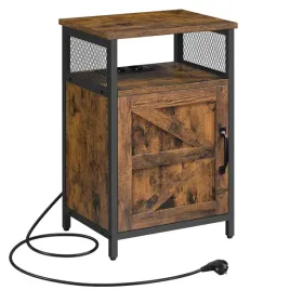 stolik-boczny-brazowy-kontakt-usb-z-polkami-rustykalny-styl-60-cm-40x30