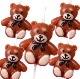 swieczki-na-tort-urocze-brazowe-misie-urodziny-wesele-imieniny-zestaw-5szt