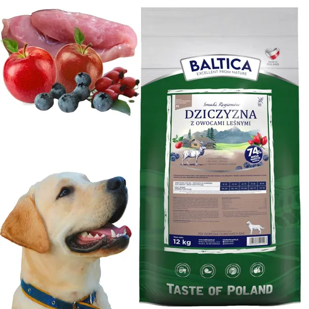 Baltica Smaki Regionów Dziczyzna z owocami leśnymi XL 12kg
