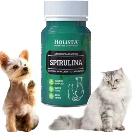 Zdjęcie produktu Holista Spirulina 90 tabletek dla psa i kota wspiera odporność