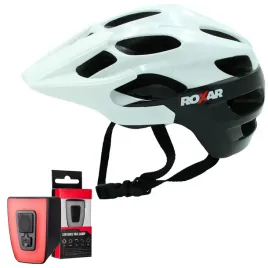 kask-rowerowy-regulowany-roxar-mtb-bialy-rozmiar-m-54-57cm-lampka
