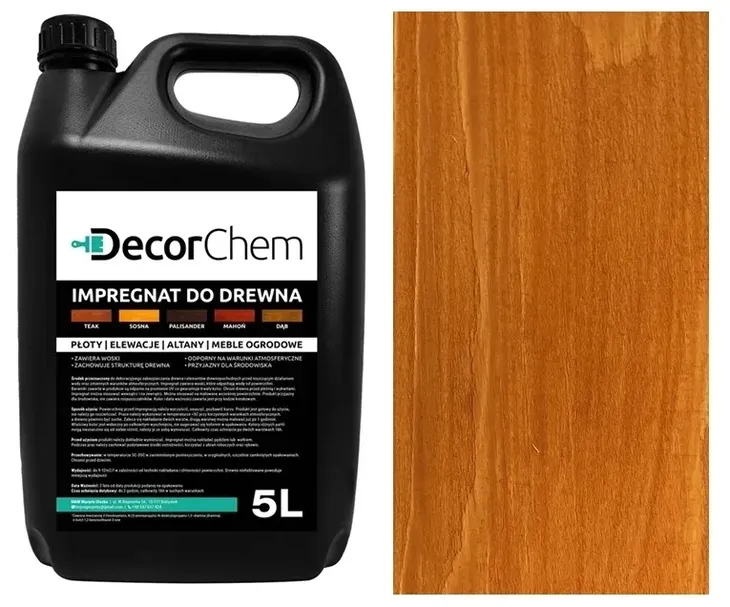 IMPREGNAT farba do drewna jasna sosna 5l DecorChem