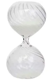 klepsydra-szklana-z-wzorem-reliefowym-piasek-bialy-15-cm-x-77-cm