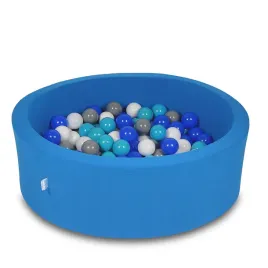 suchy-basen-okragly-90x30-cm-niebieski-200-pileczek-turkus-nieb