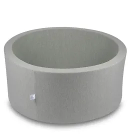 suchy-basen-okragly-90x40-cm-jasnoszary-bez-pilek-pianka-z-pokrowcem
