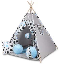 namiot-teepee-wigwam-kolekcja-pilki-mata-poduszeczki