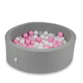 suchy-basen-okragly-90x30-cm-szary-200-pileczek